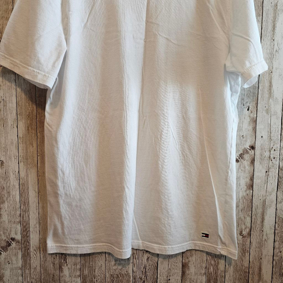 Men's Tommy Hilfiger T-Shirt White L - Picture 4 of 6